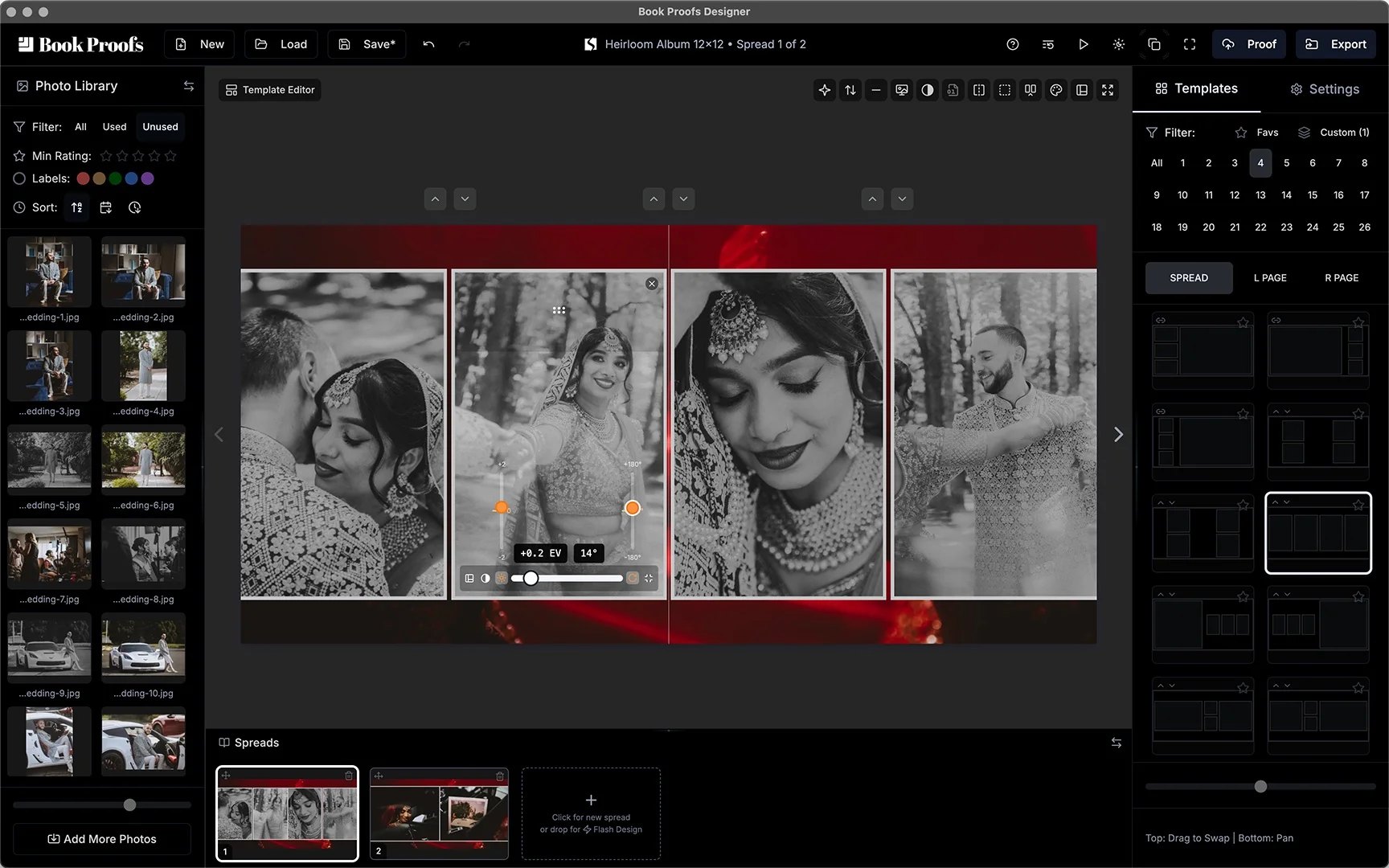 Refined control interface