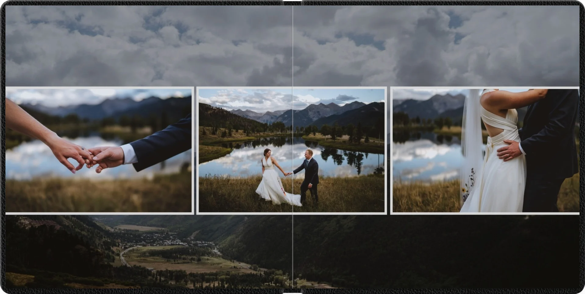 Photo book album spread designed in BookProofs